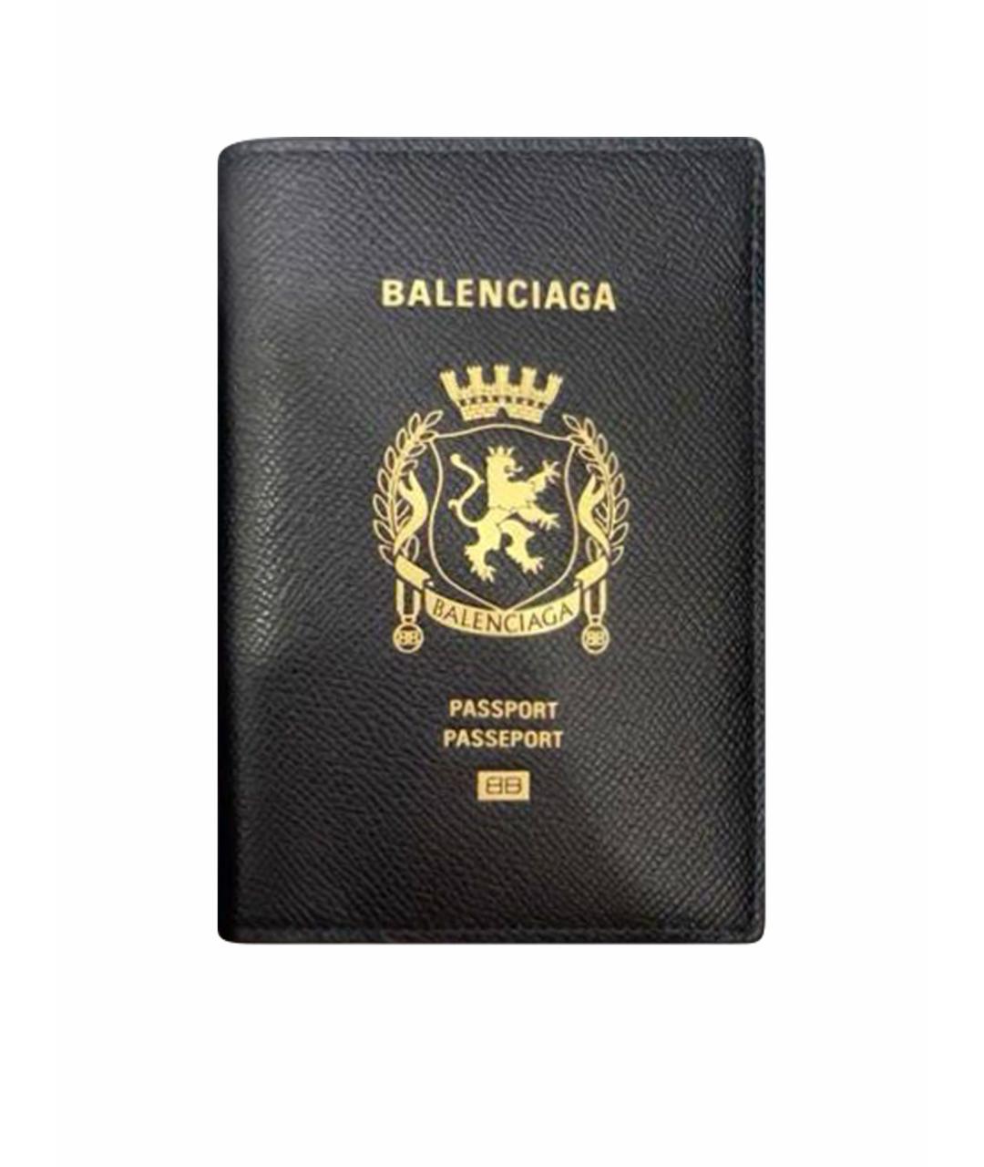 BALENCIAGA Черный кожаный кардхолдер, фото 1