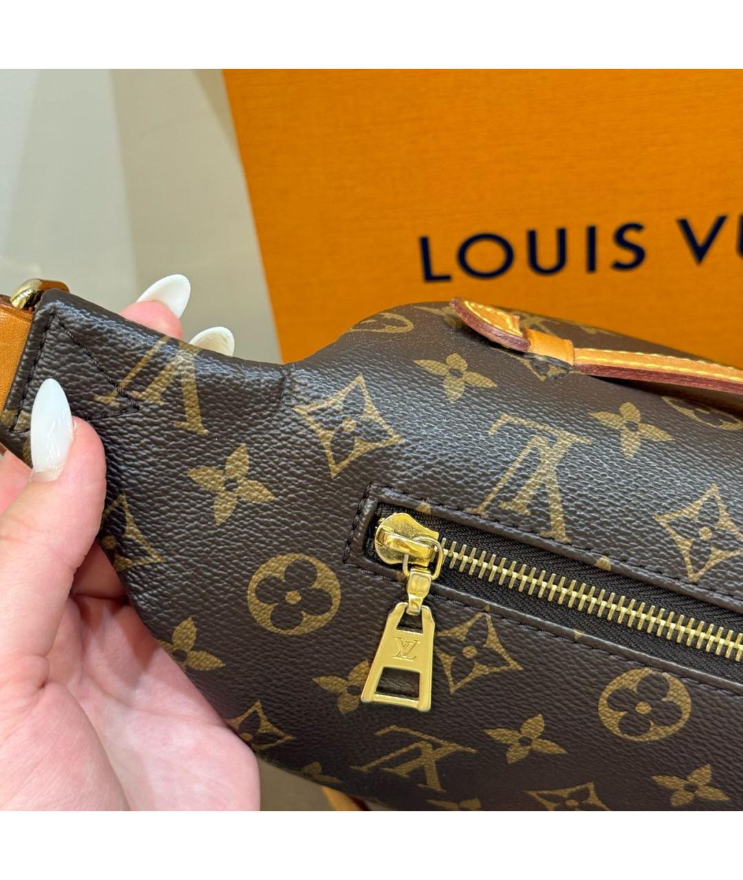 LOUIS VUITTON Коричневая сумка через плечо, фото 5