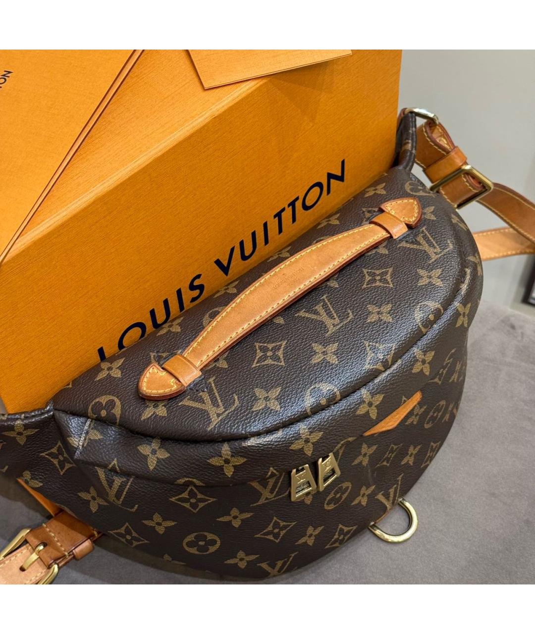 LOUIS VUITTON Коричневая сумка через плечо, фото 4