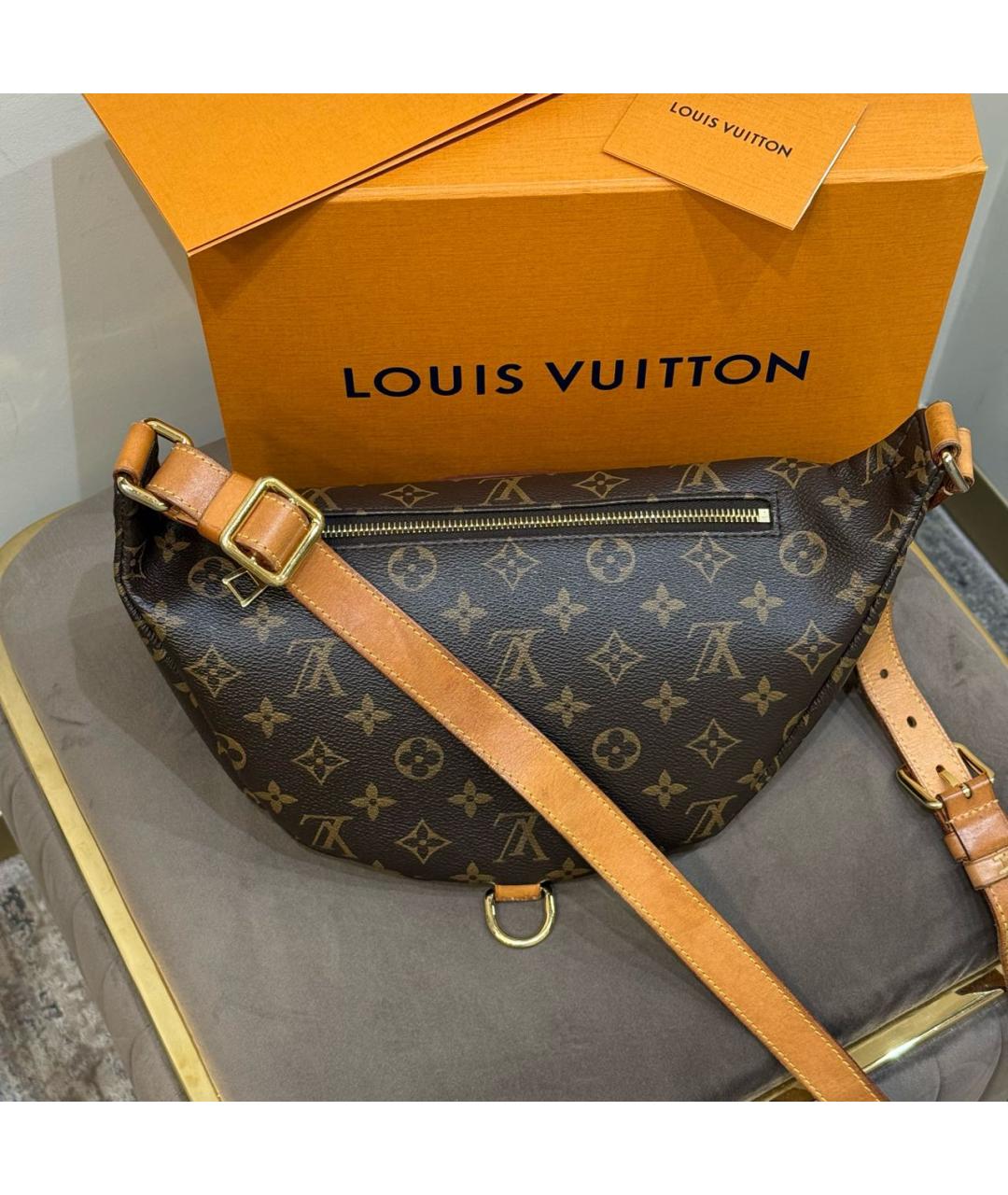 LOUIS VUITTON Коричневая сумка через плечо, фото 3