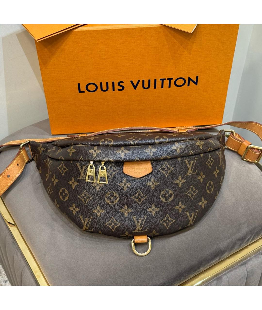 LOUIS VUITTON Коричневая сумка через плечо, фото 2