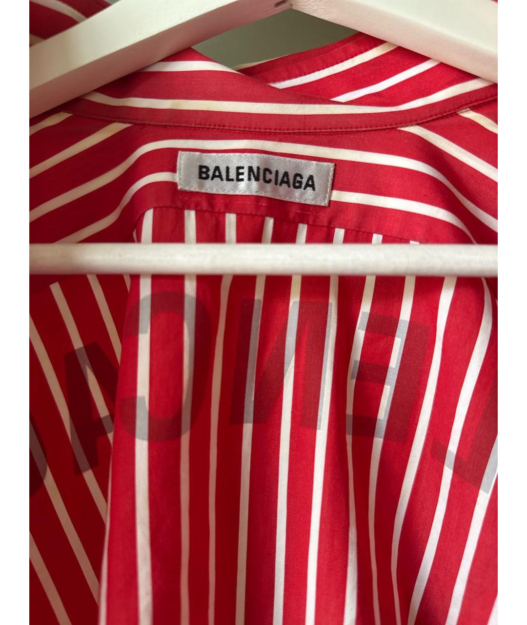BALENCIAGA Красная хлопковая рубашка, фото 3