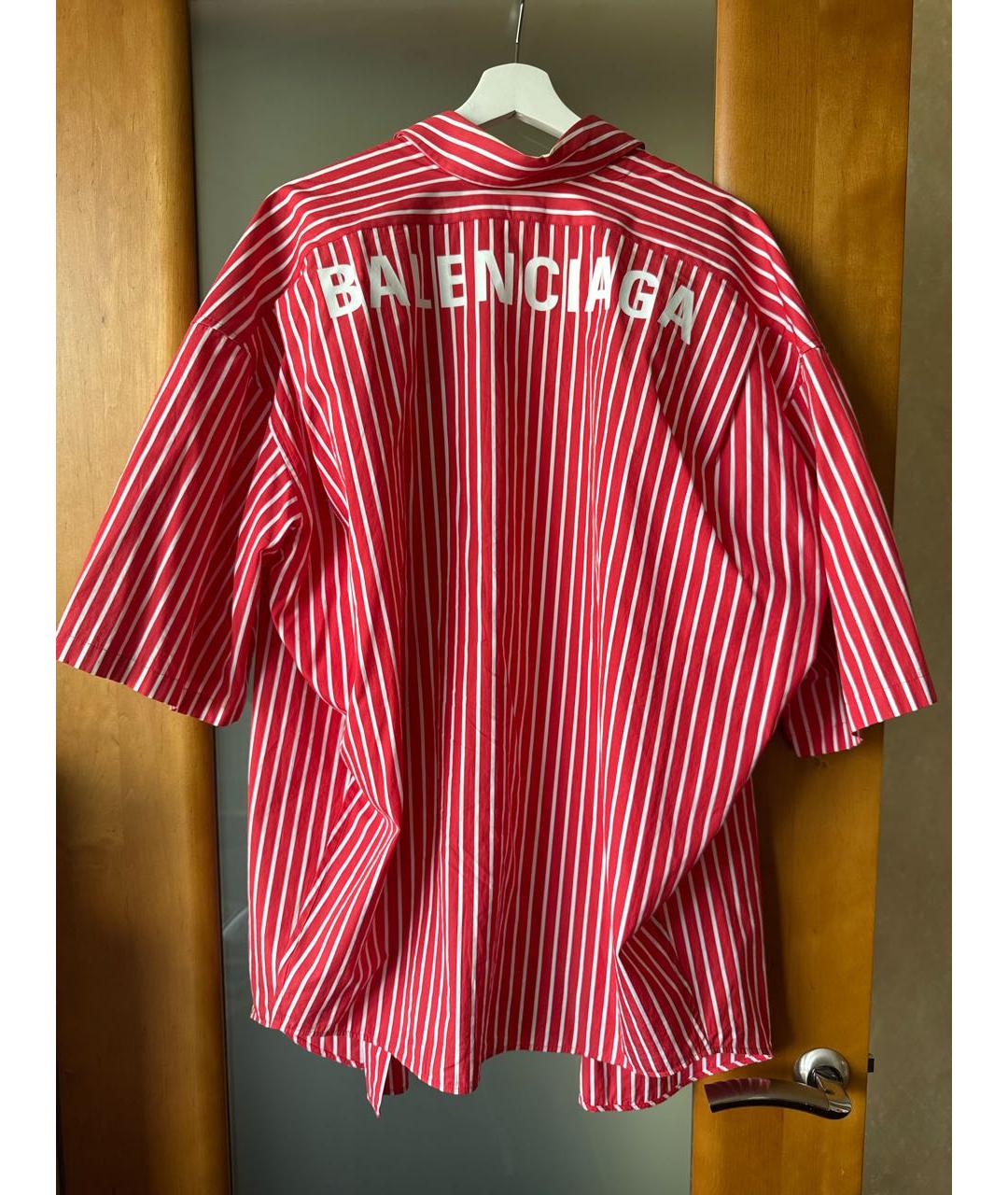 BALENCIAGA Красная хлопковая рубашка, фото 2
