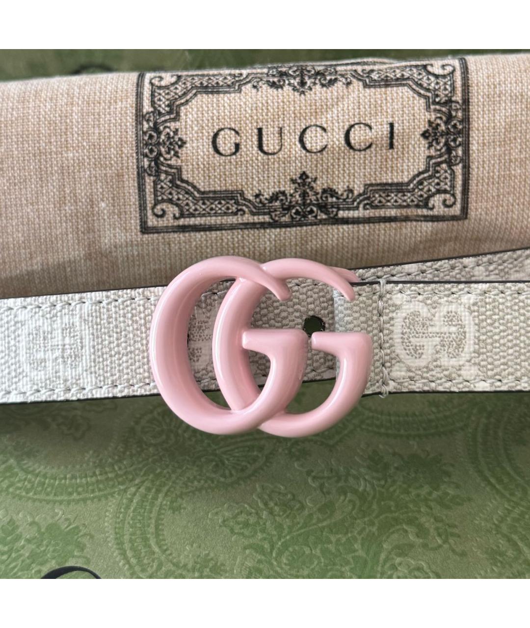 GUCCI Розовый кожаный ремень, фото 5