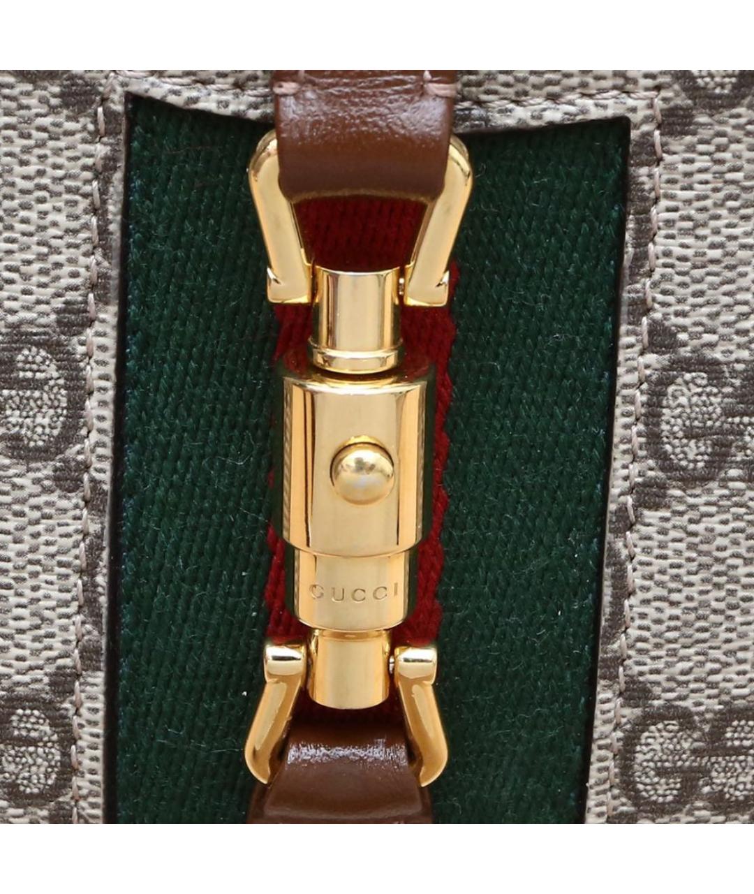 GUCCI Коричневая кожаная сумка через плечо, фото 3
