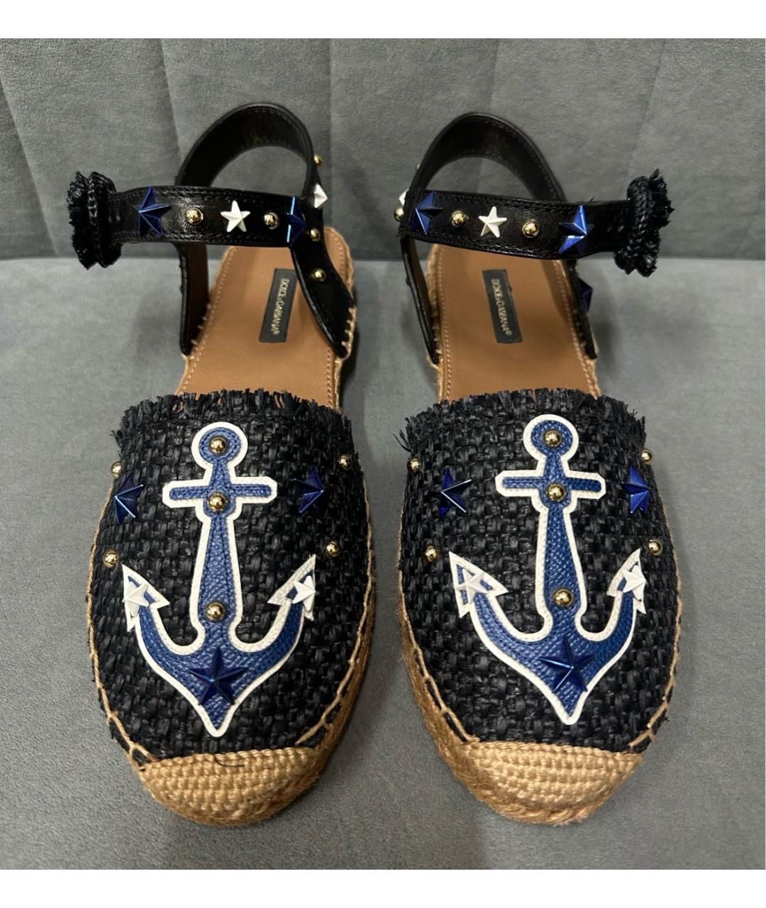 DOLCE&GABBANA Синие эспадрильи, фото 3