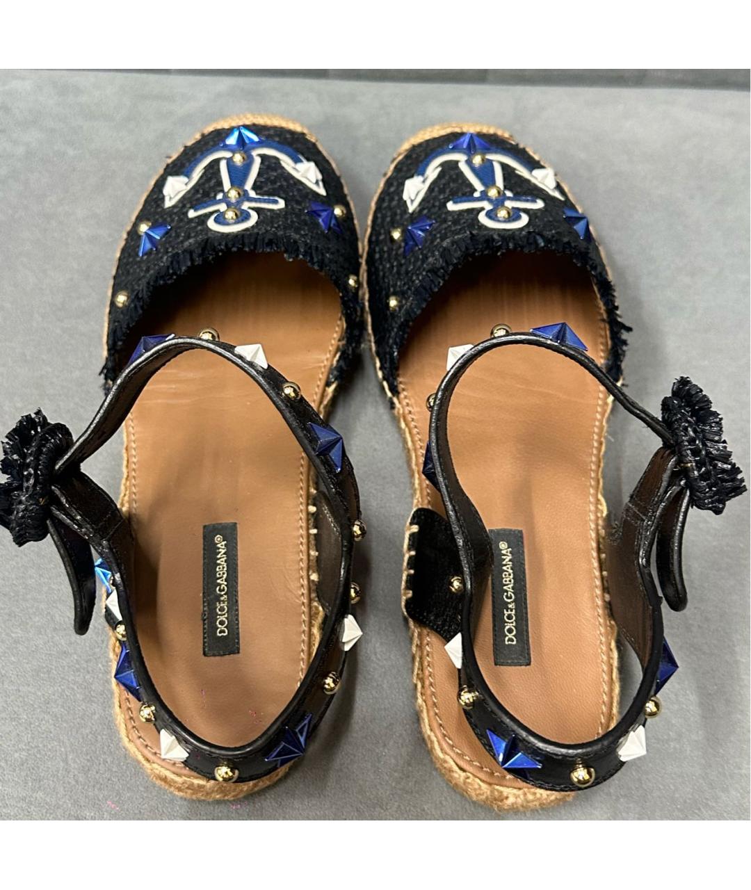 DOLCE&GABBANA Синие эспадрильи, фото 4
