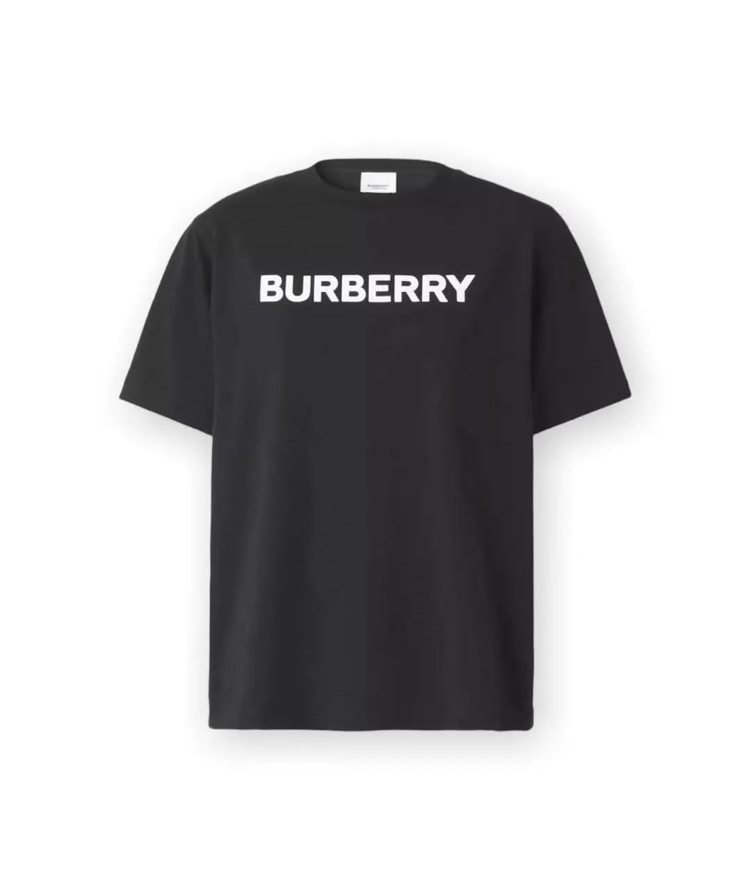 BURBERRY Черная футболка, фото 1