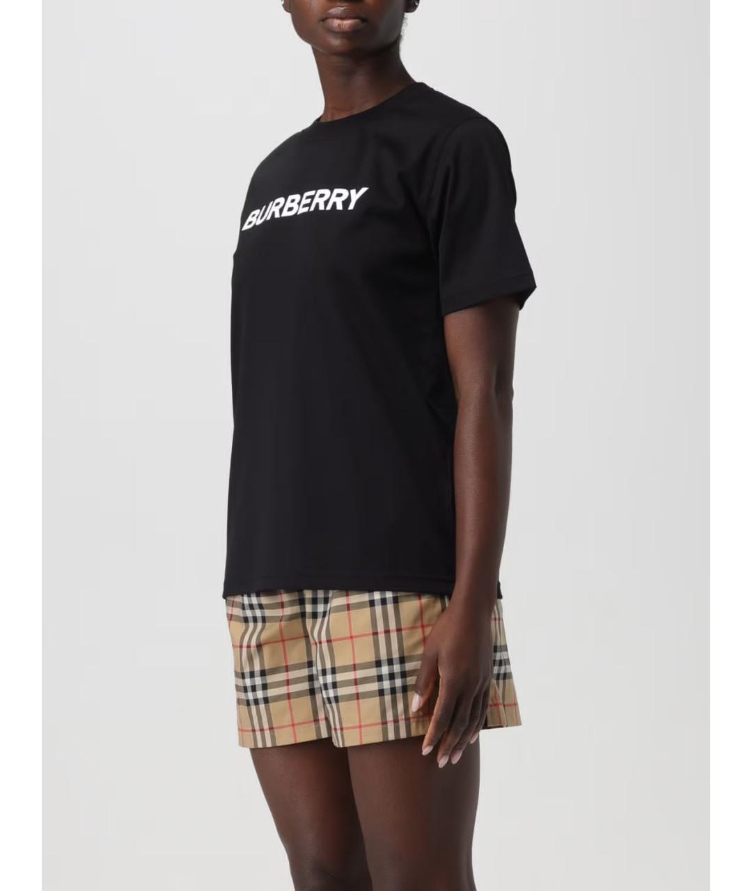 BURBERRY Черная футболка, фото 3