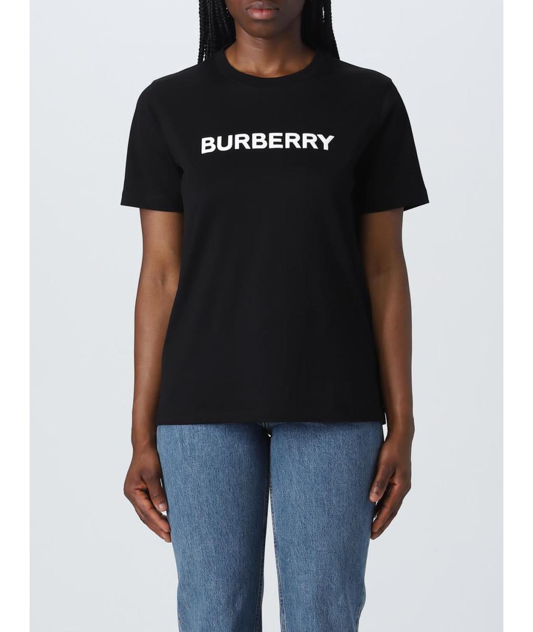 BURBERRY Черная футболка, фото 2