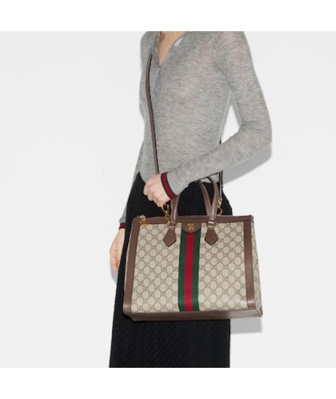 GUCCI Коричневая сумка через плечо, фото 4