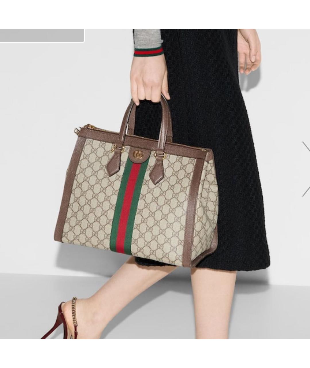 GUCCI Коричневая сумка через плечо, фото 3