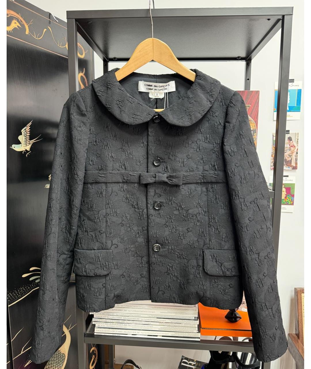 COMME DES GARÇONS Черный полиэстеровый жакет/пиджак, фото 8