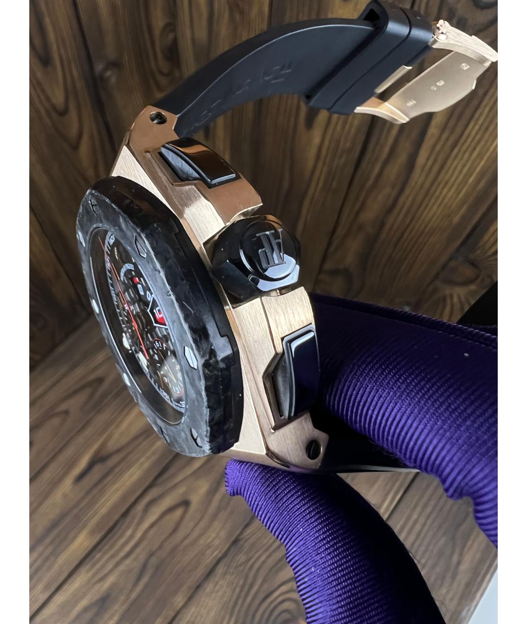 Audemars Piguet Черные часы из розового золота, фото 3
