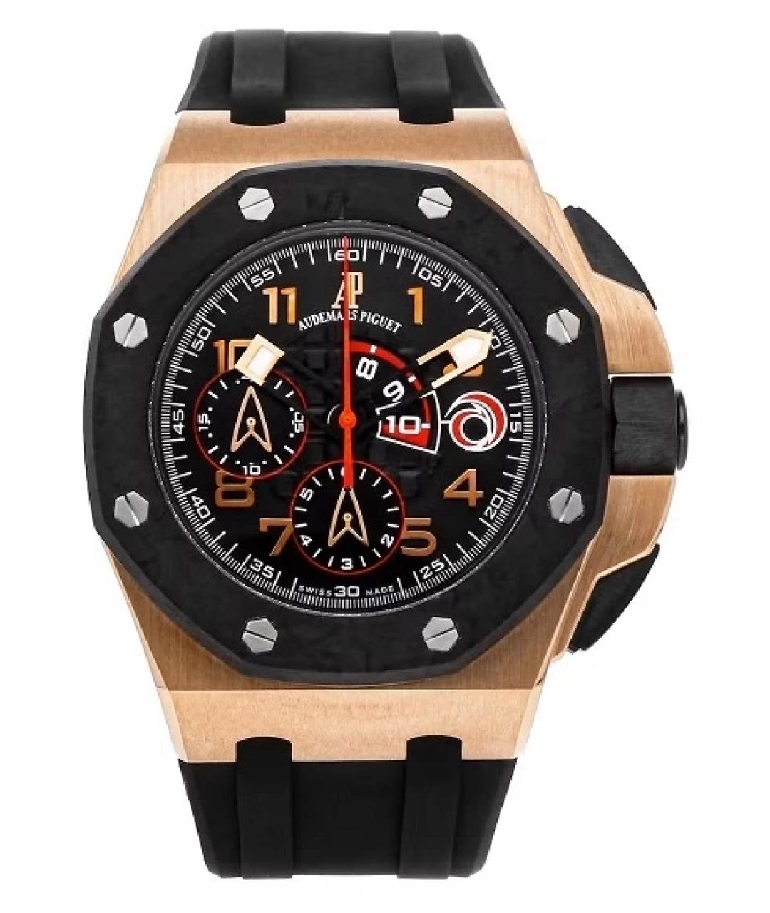Audemars Piguet Черные часы из розового золота, фото 9
