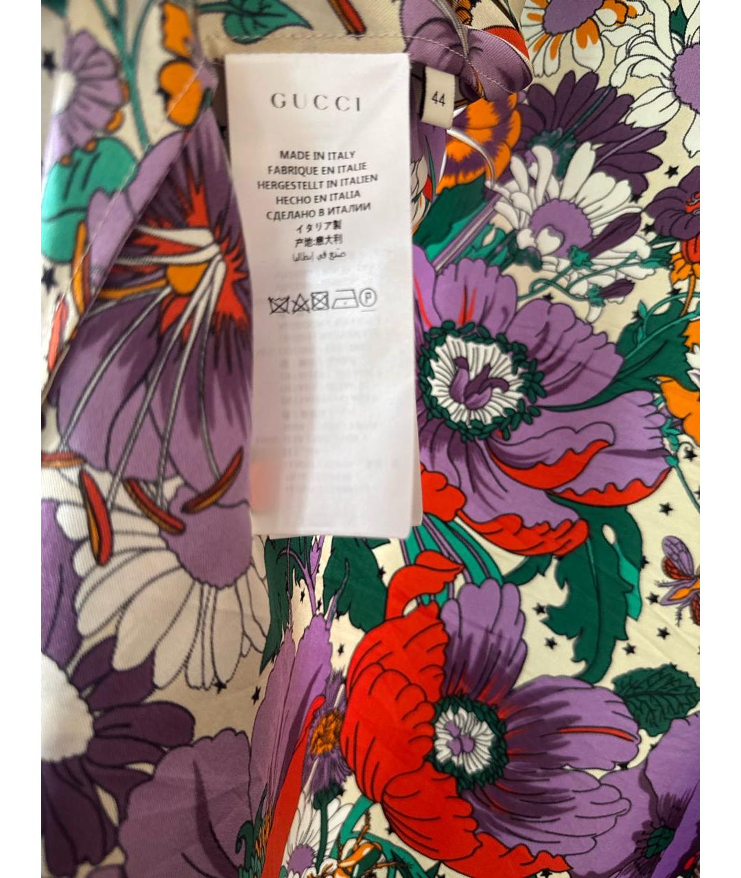 GUCCI Мульти шелковый кардиган, фото 4