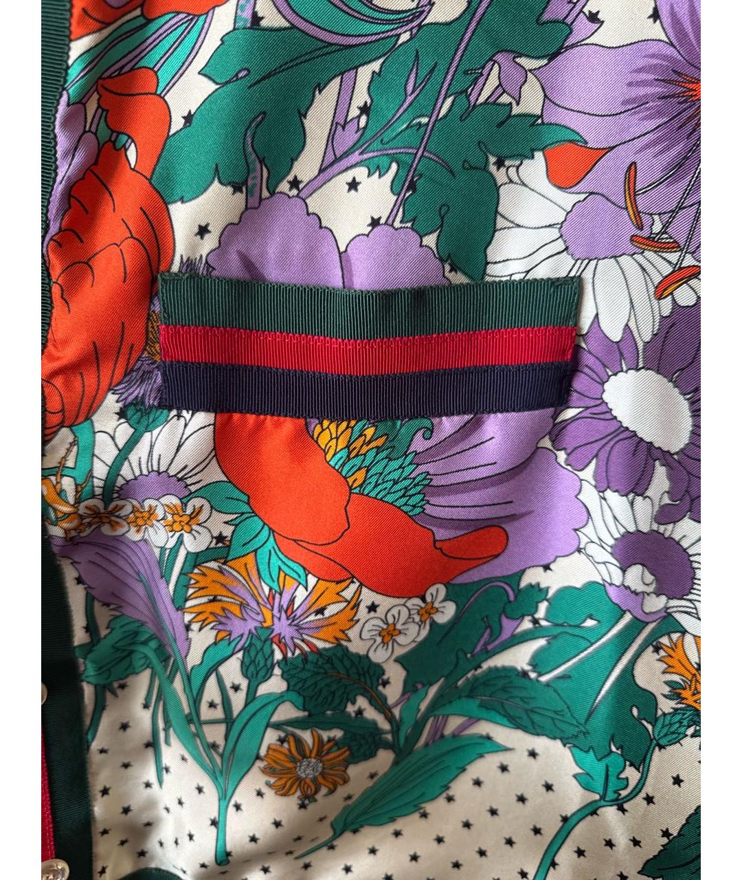 GUCCI Мульти шелковый кардиган, фото 6