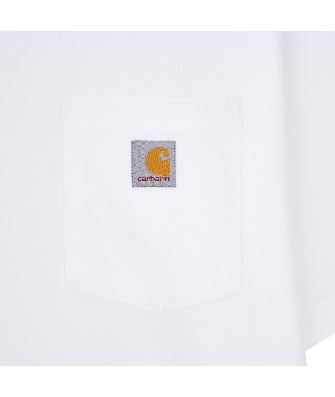 CARHARTT Белая хлопковая футболка, фото 3