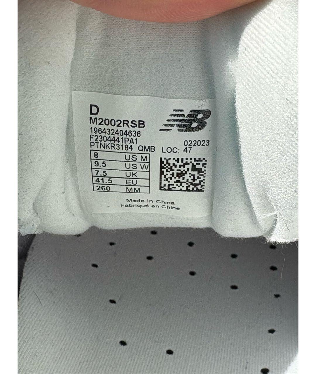 NEW BALANCE Серые замшевые низкие кроссовки / кеды, фото 6
