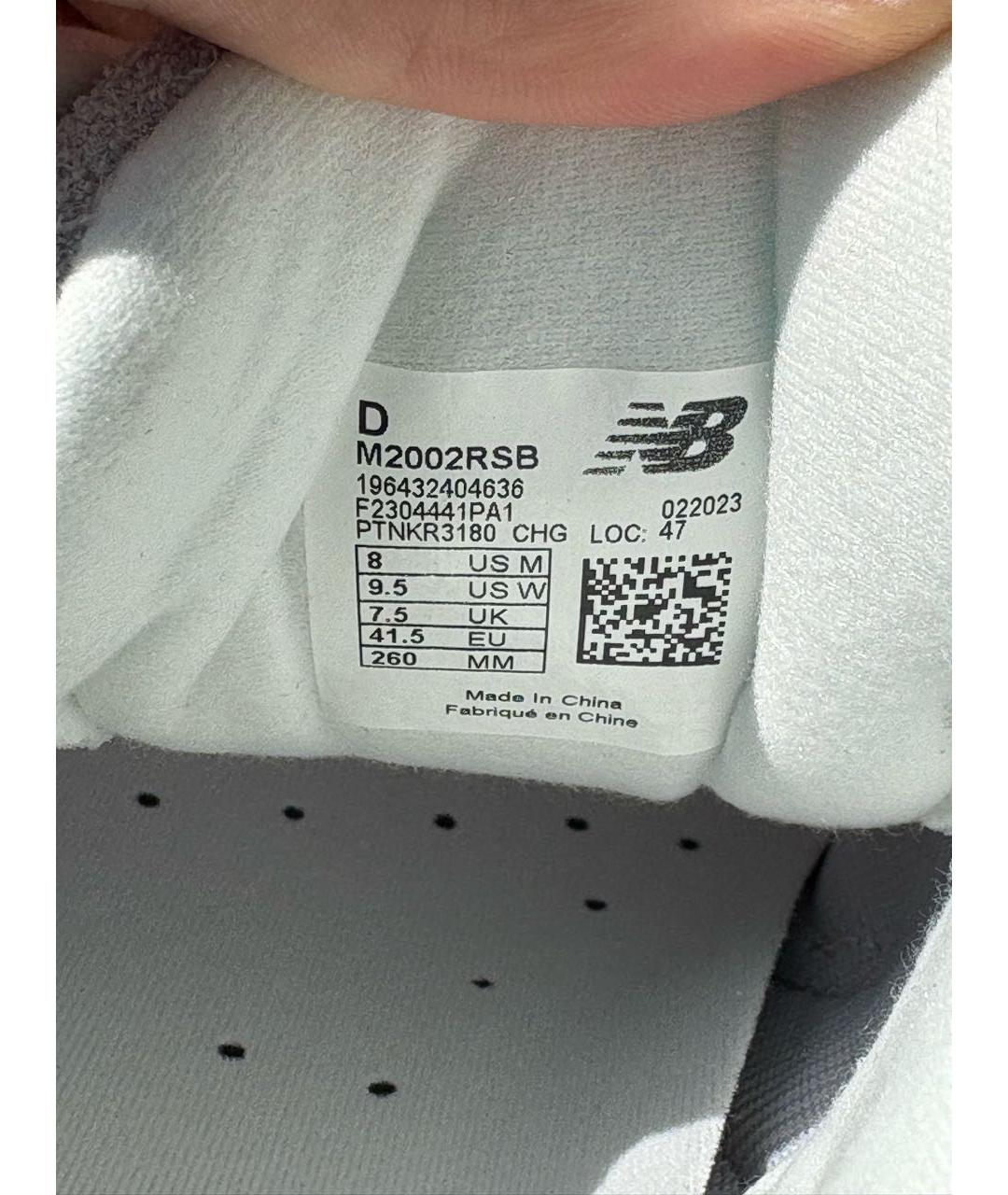 NEW BALANCE Серые замшевые низкие кроссовки / кеды, фото 5