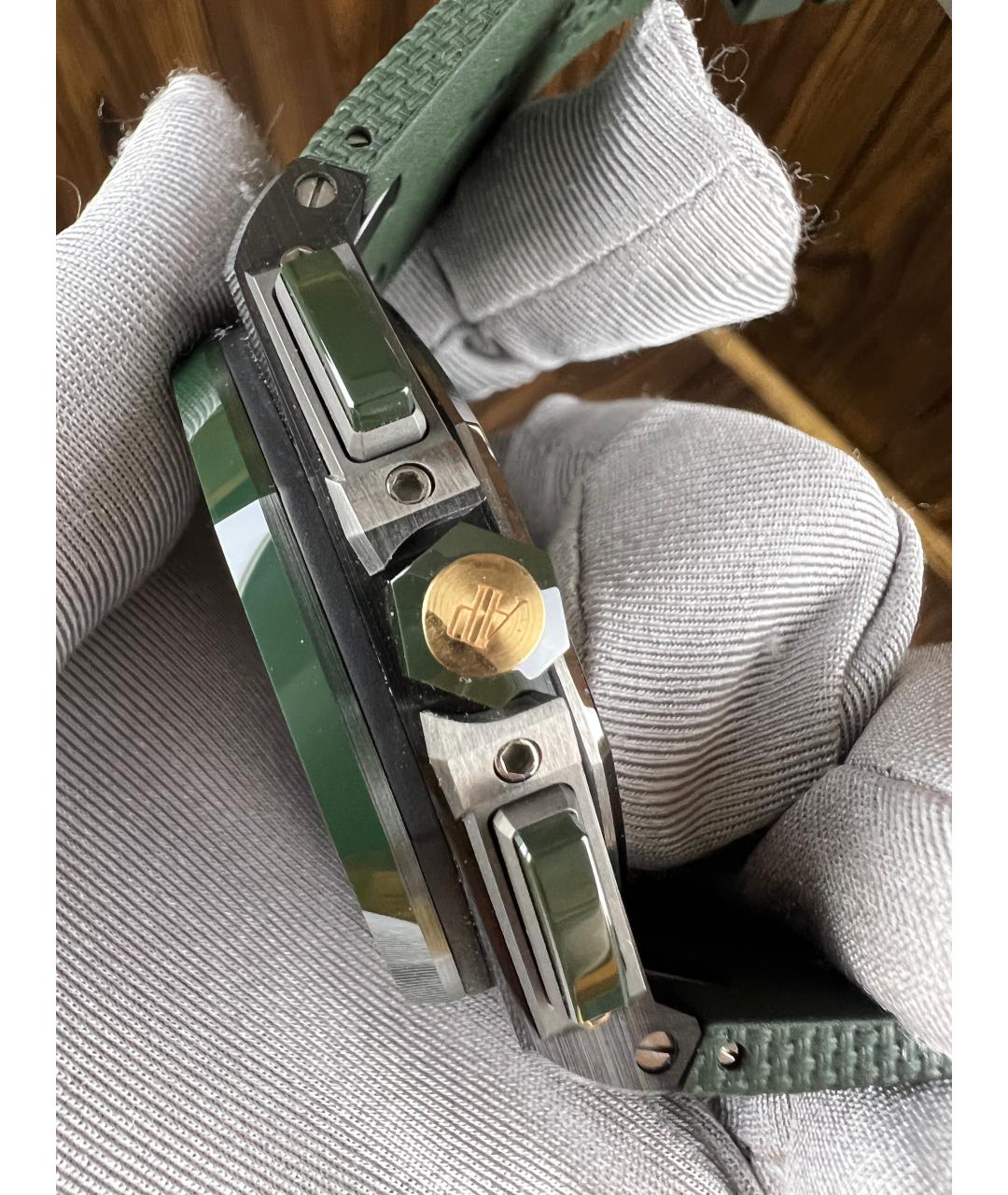 Audemars Piguet Зеленые керамические часы, фото 7