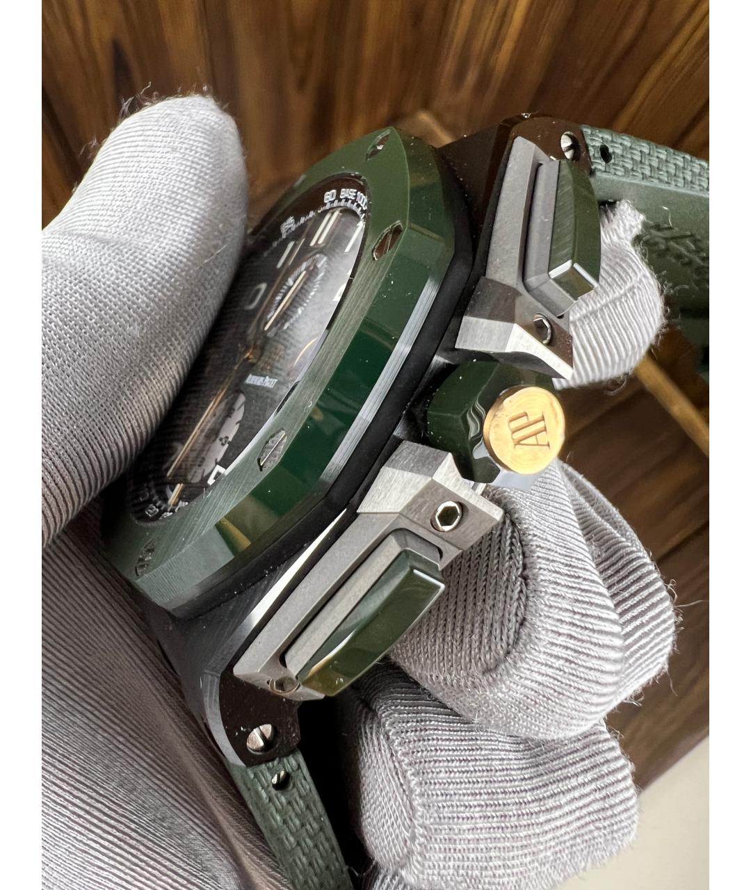 Audemars Piguet Зеленые керамические часы, фото 3