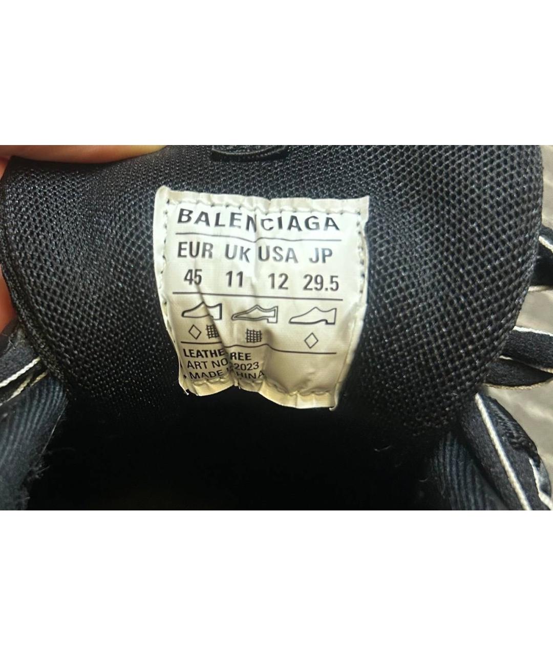 BALENCIAGA Черные низкие кроссовки / кеды, фото 8