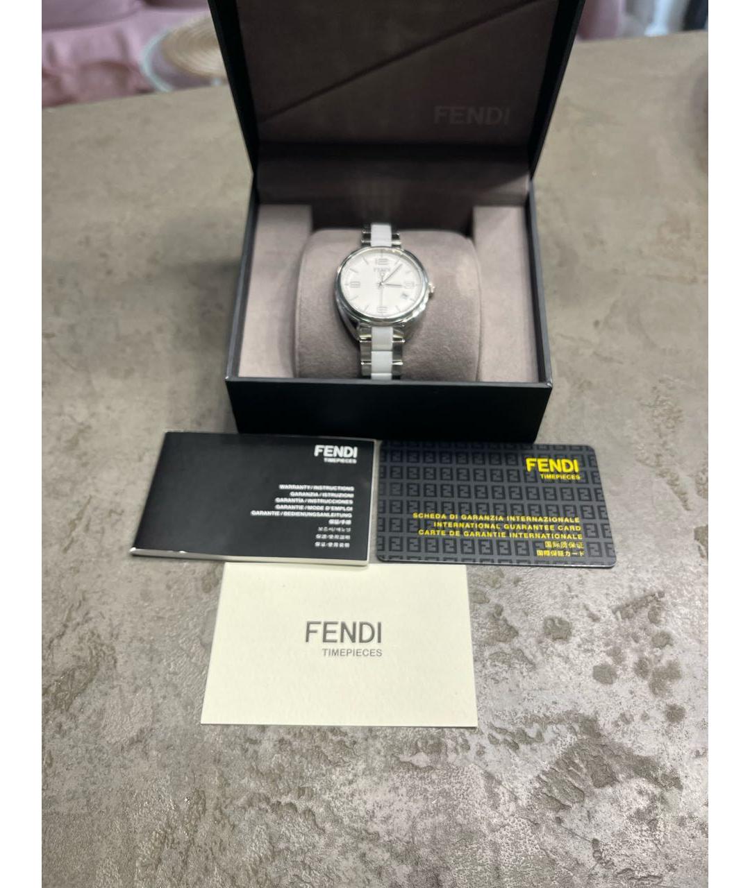 FENDI Белые часы, фото 5