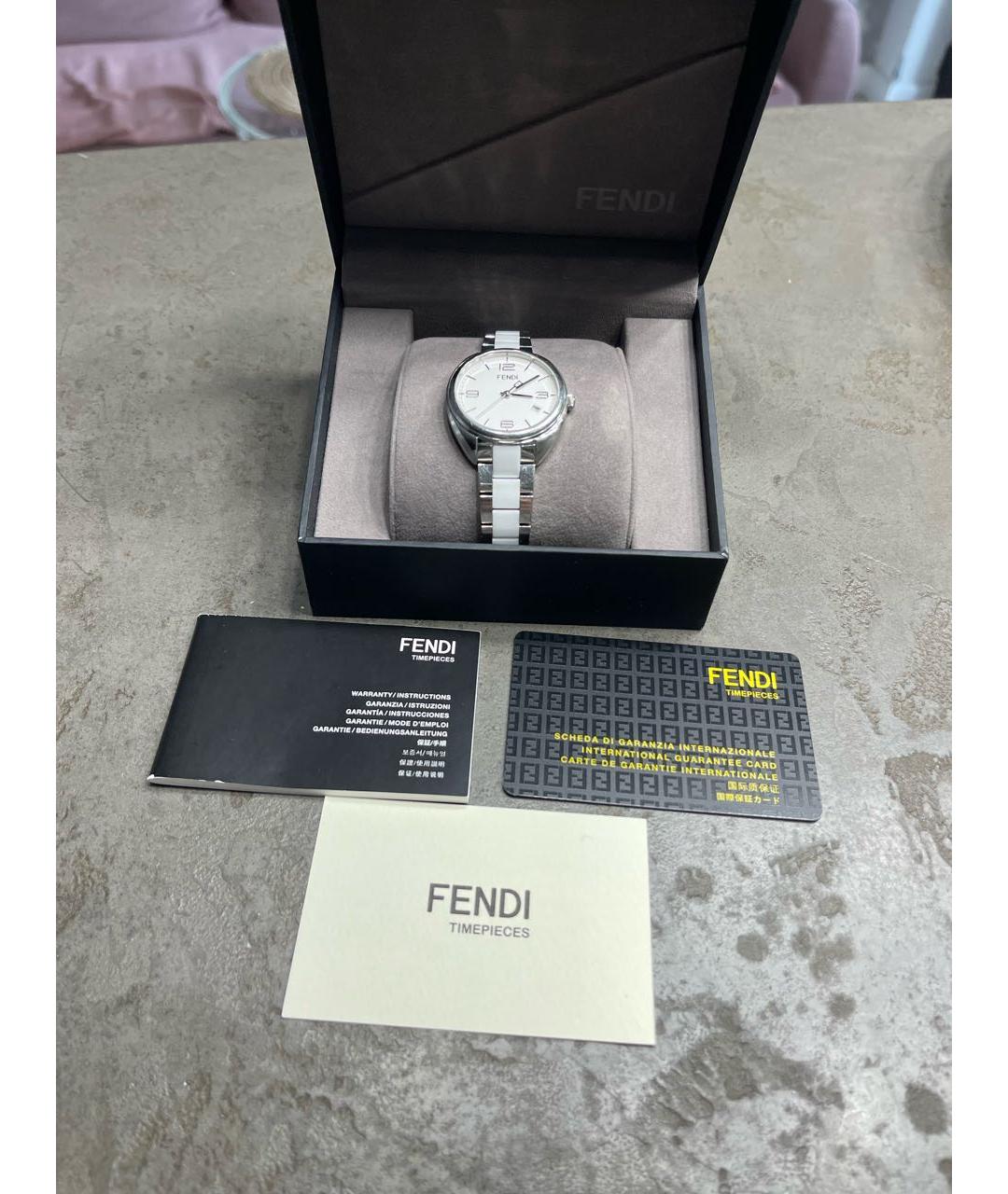 FENDI Белые часы, фото 4