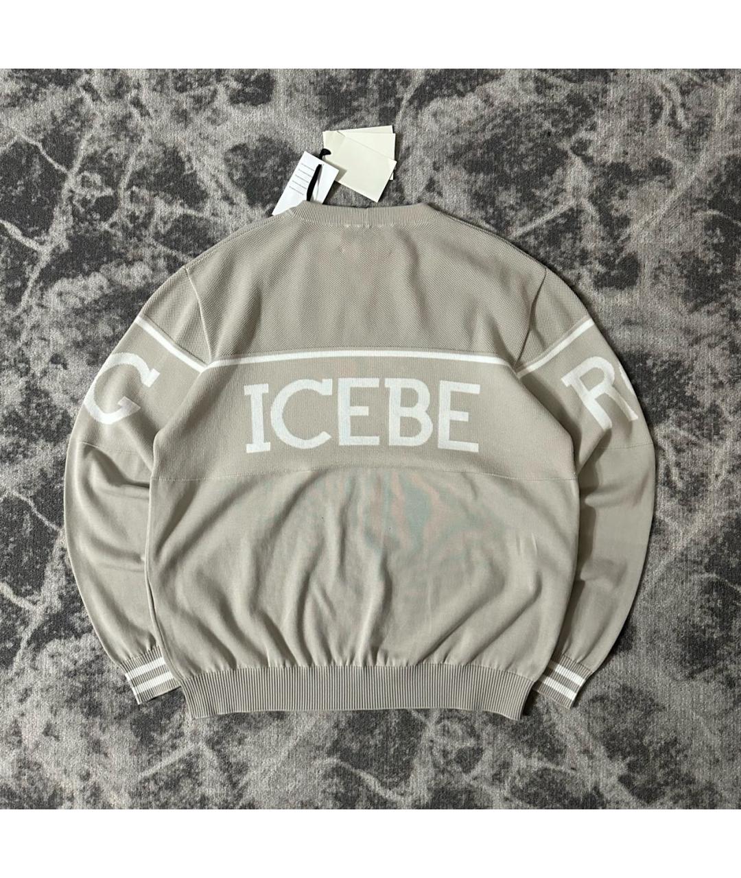 ICEBERG Бежевый хлопковый джемпер / свитер, фото 2