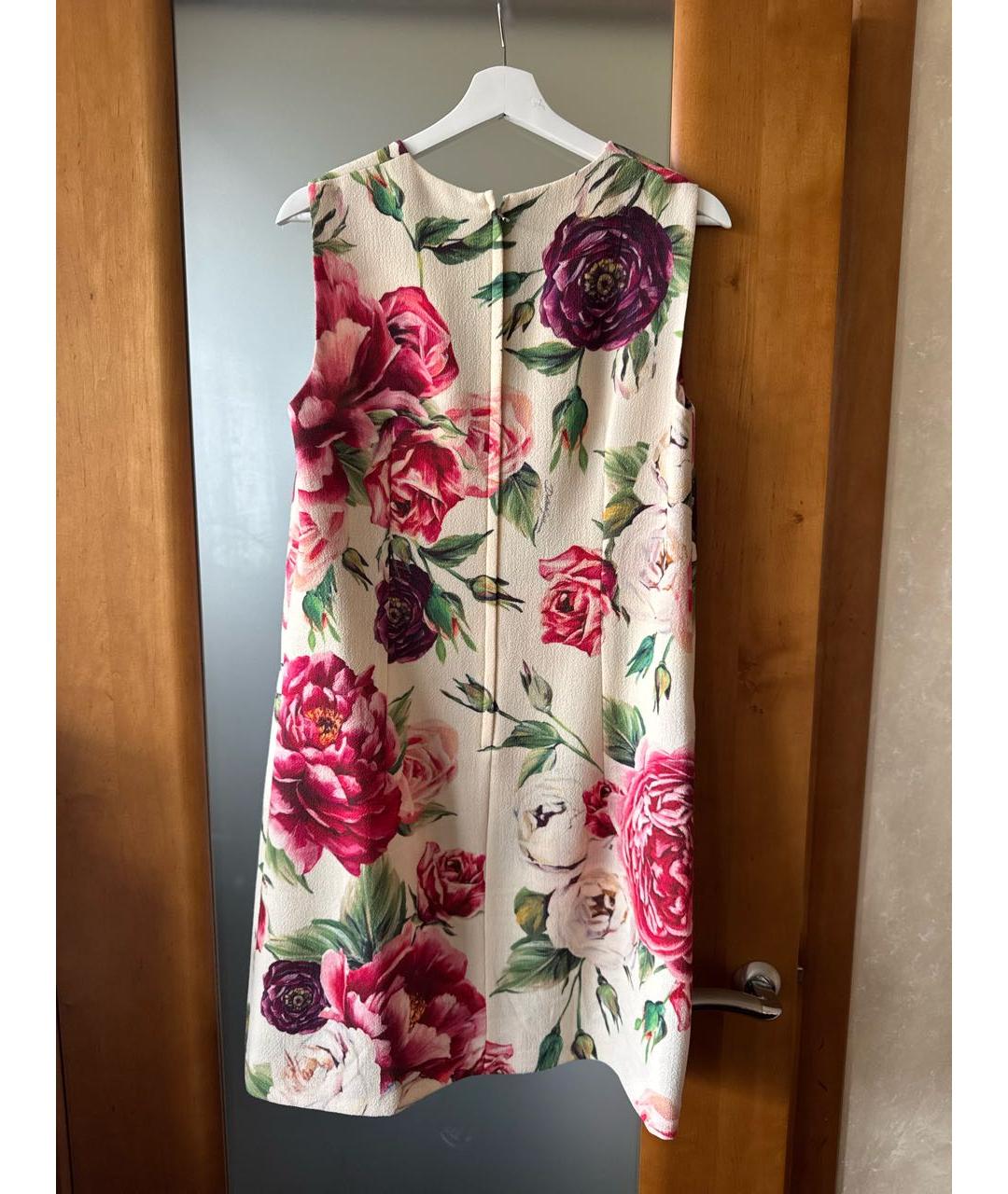 DOLCE&GABBANA Розовое шерстяное повседневное платье, фото 2