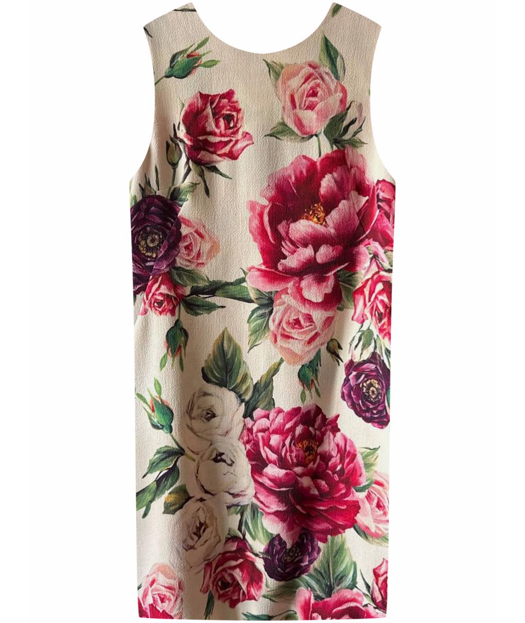 DOLCE&GABBANA Розовое шерстяное повседневное платье, фото 1