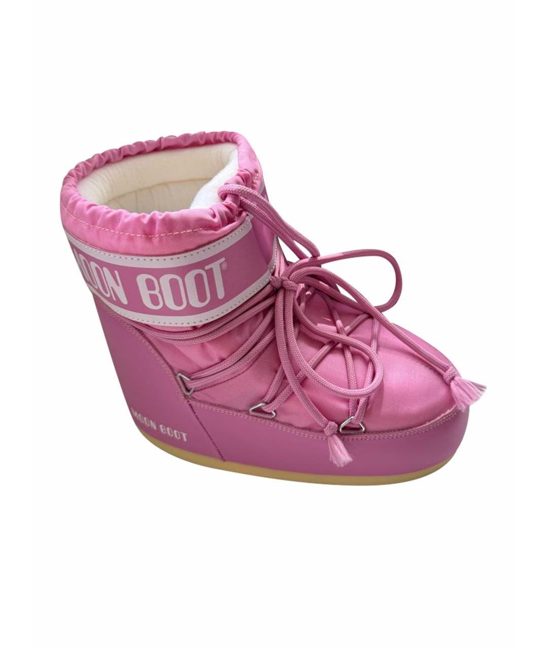 MOON BOOT Розовые ботинки, фото 1