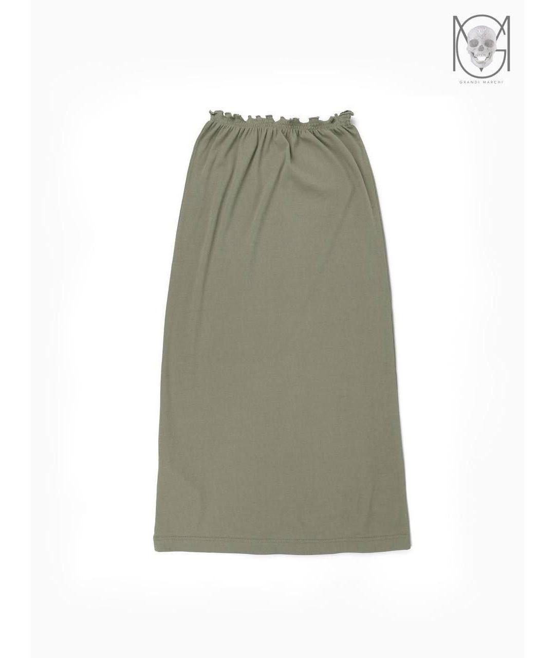 JIL SANDER Бежевая хлопковая юбка миди, фото 4