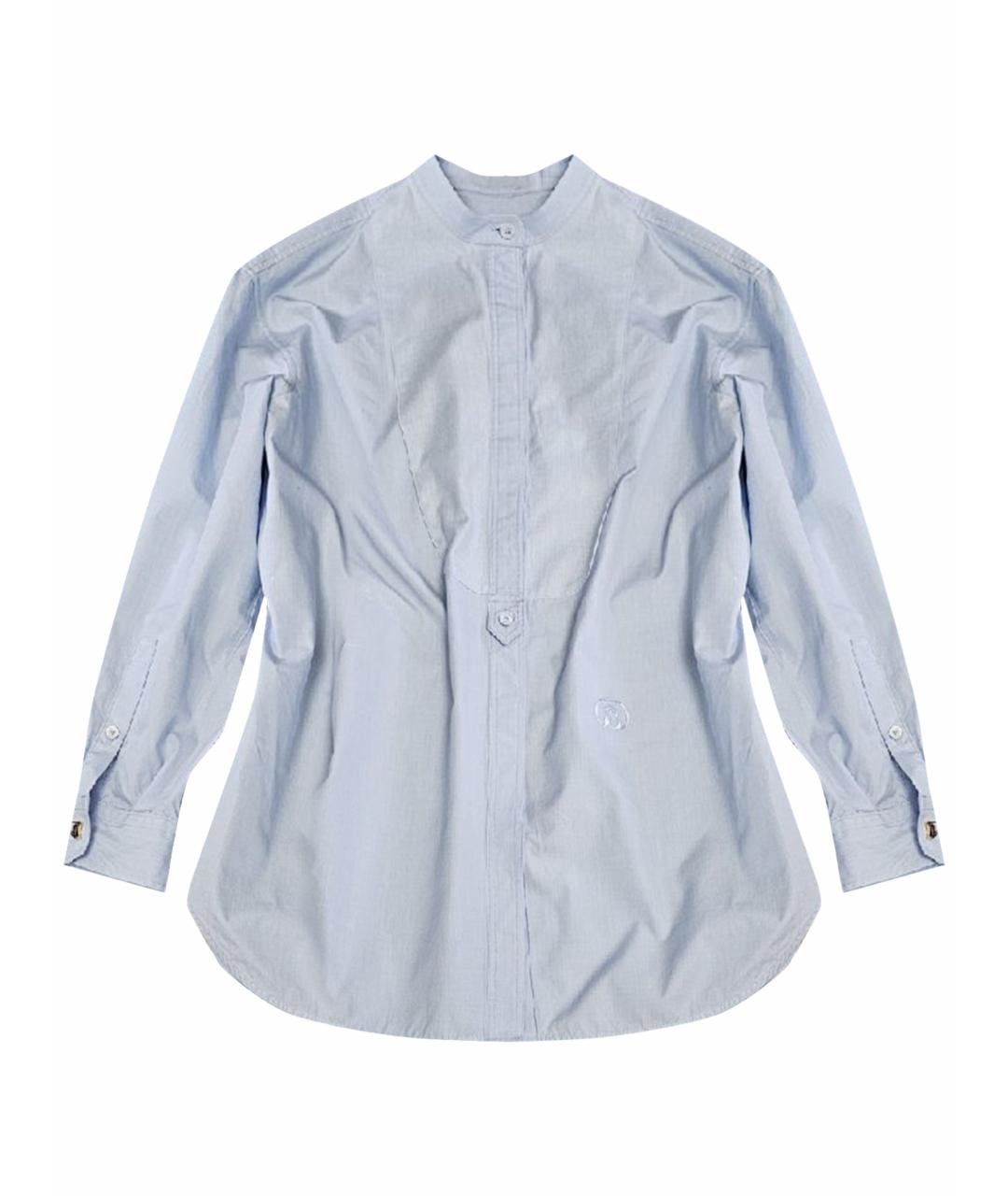 BURBERRY Голубая хлопковая рубашка, фото 1