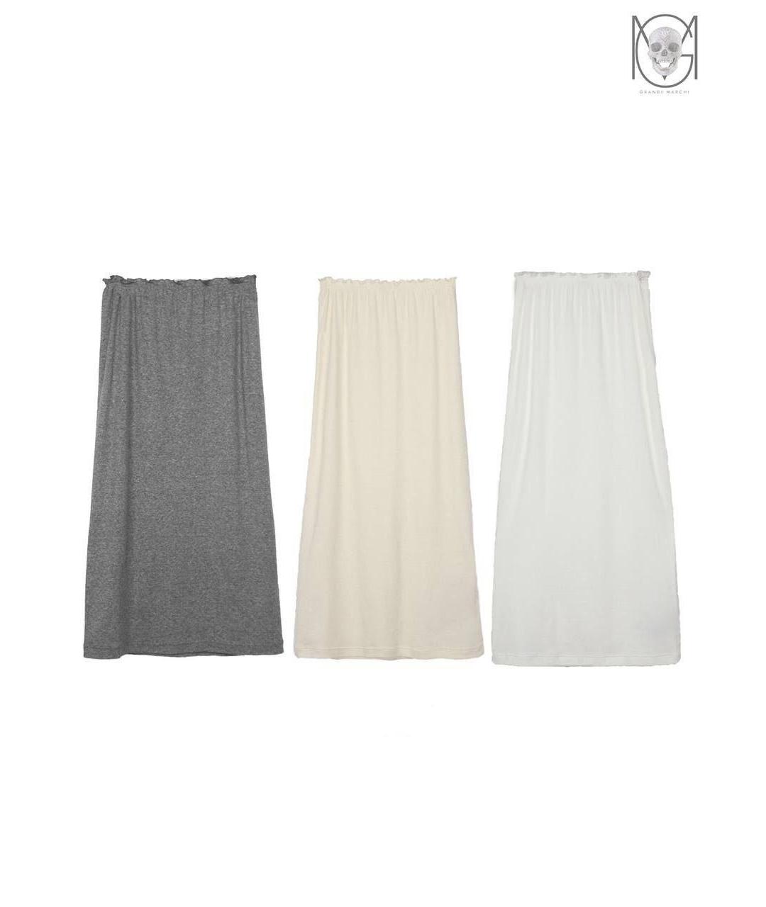 JIL SANDER Бежевая хлопковая юбка миди, фото 2