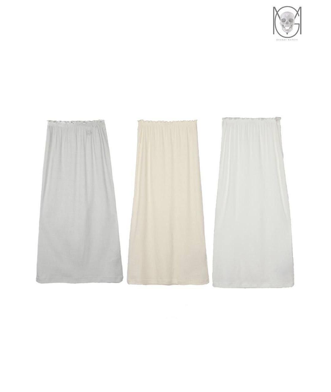 JIL SANDER Серая хлопковая юбка миди, фото 2