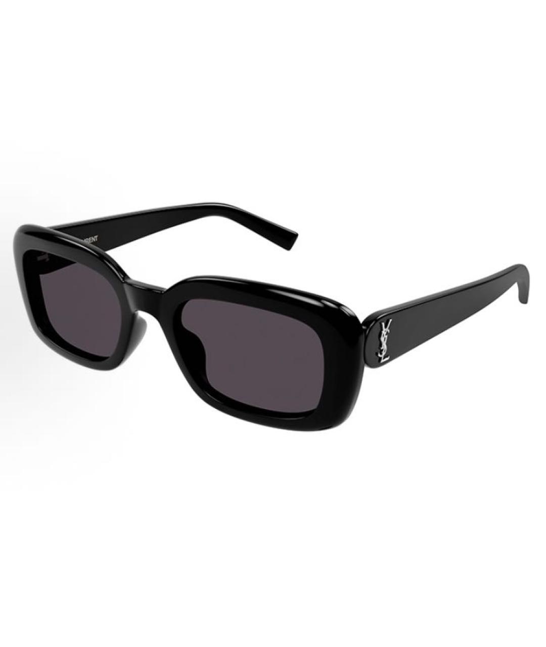 SAINT LAURENT Черные пластиковые солнцезащитные очки, фото 5