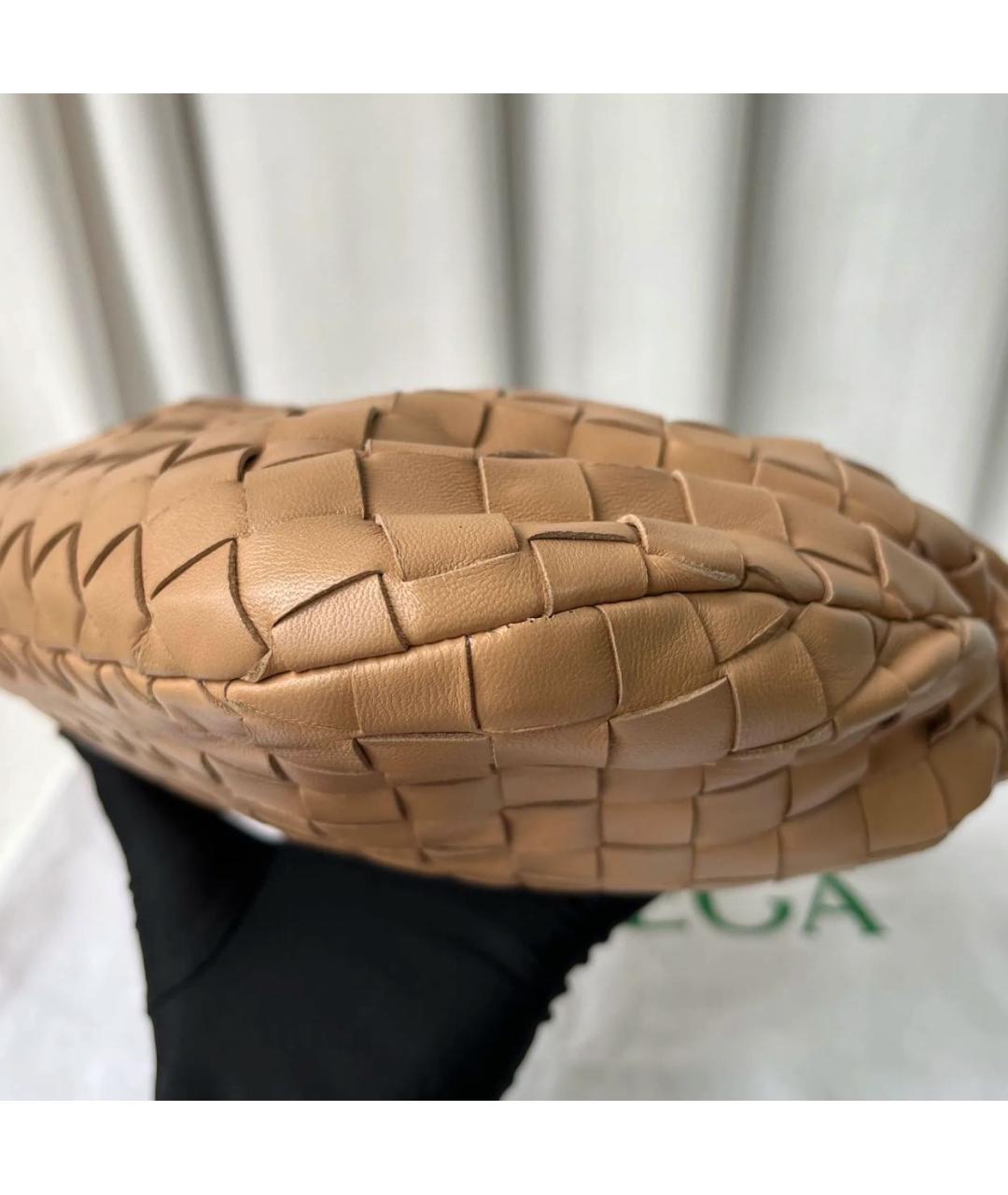 BOTTEGA VENETA Коричневая кожаная сумка с короткими ручками, фото 4