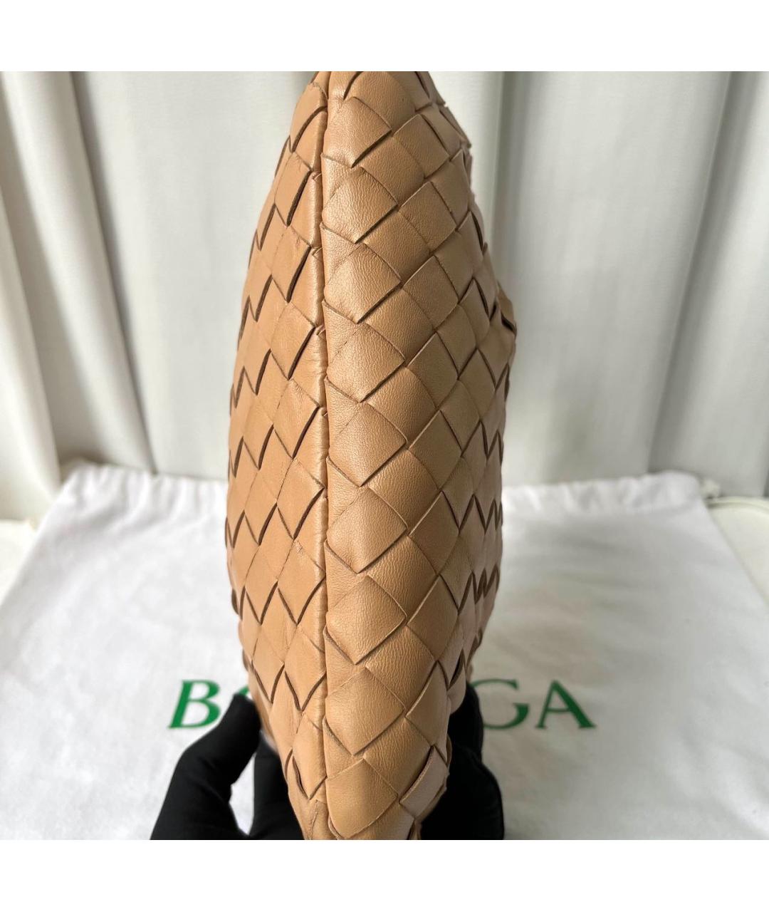 BOTTEGA VENETA Коричневая кожаная сумка с короткими ручками, фото 7
