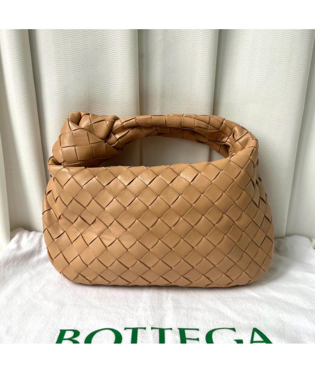 BOTTEGA VENETA Коричневая кожаная сумка с короткими ручками, фото 2