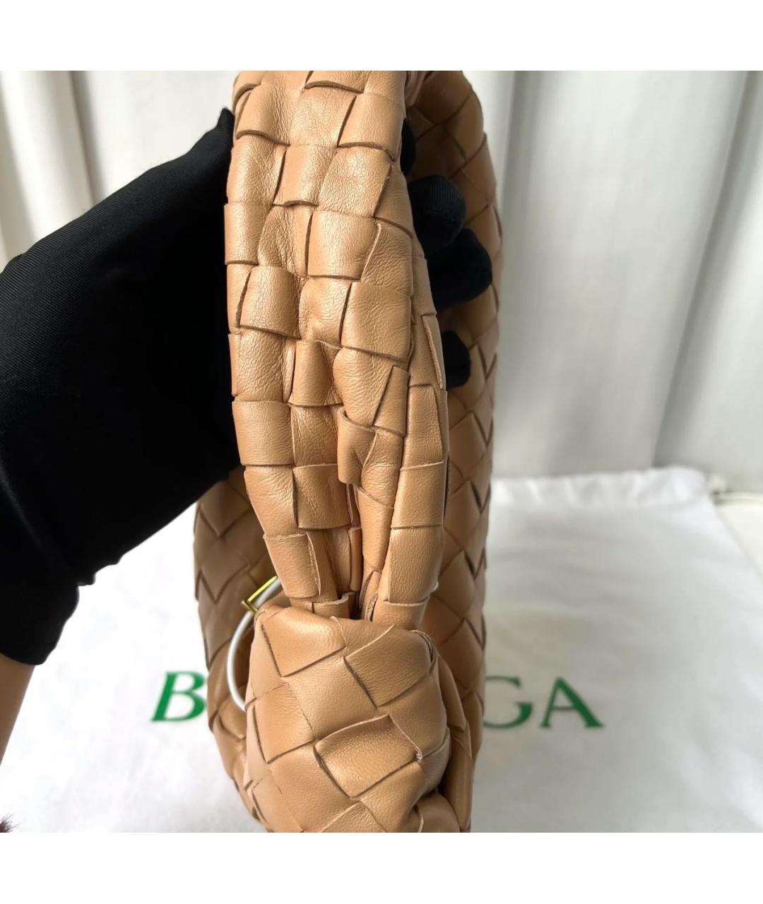 BOTTEGA VENETA Коричневая кожаная сумка с короткими ручками, фото 6