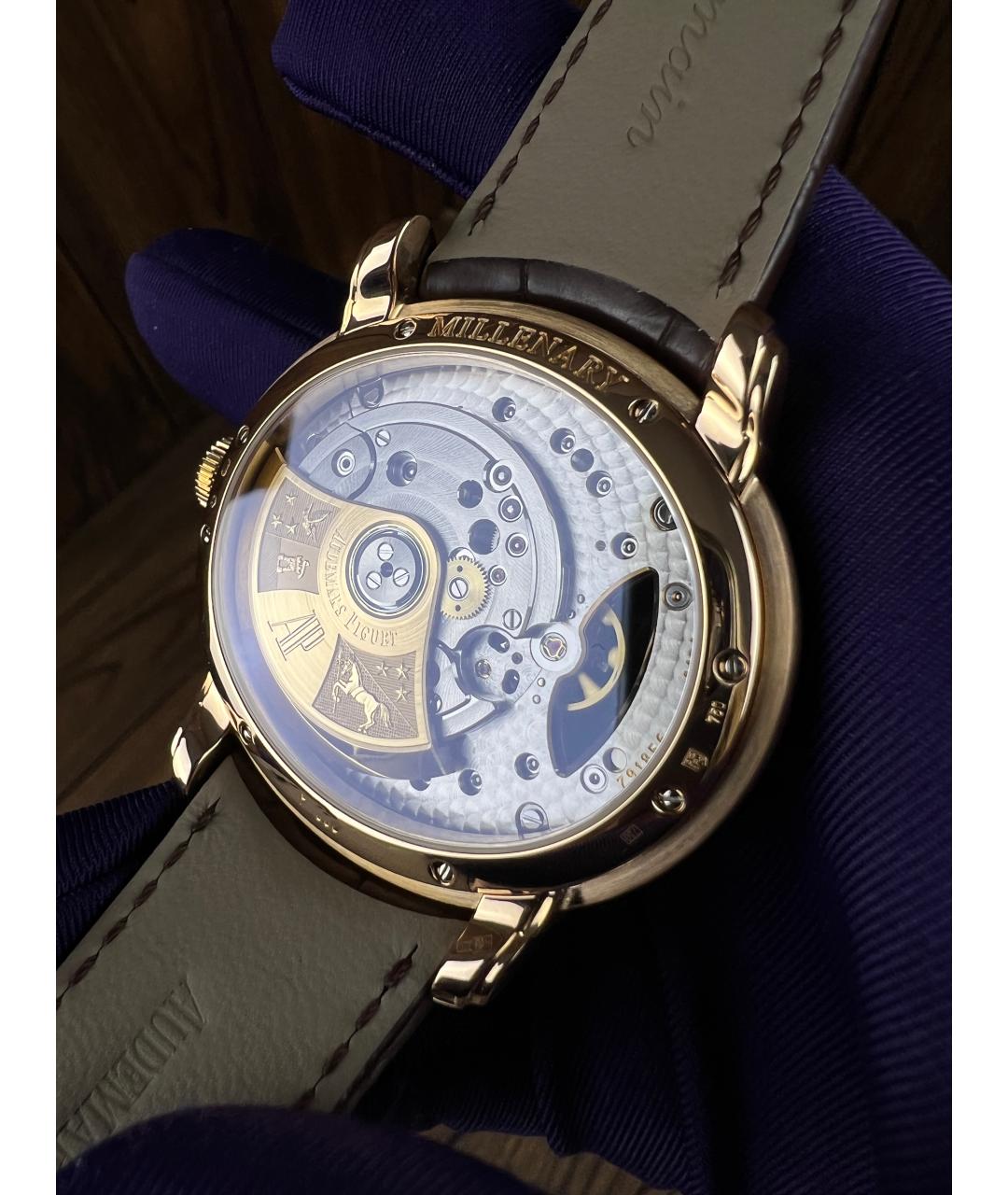 Audemars Piguet Коричневые часы из розового золота, фото 6