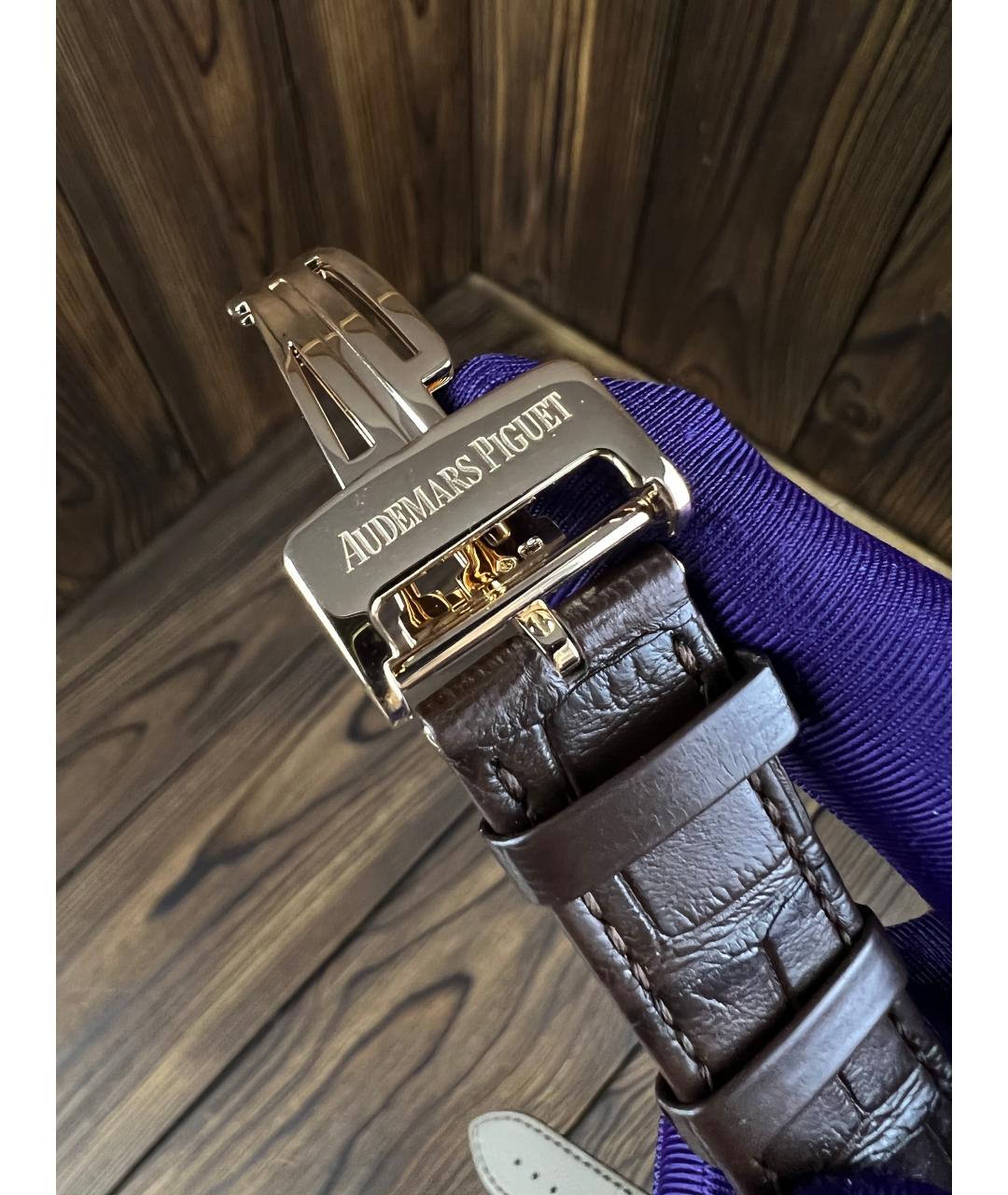 Audemars Piguet Коричневые часы из розового золота, фото 8