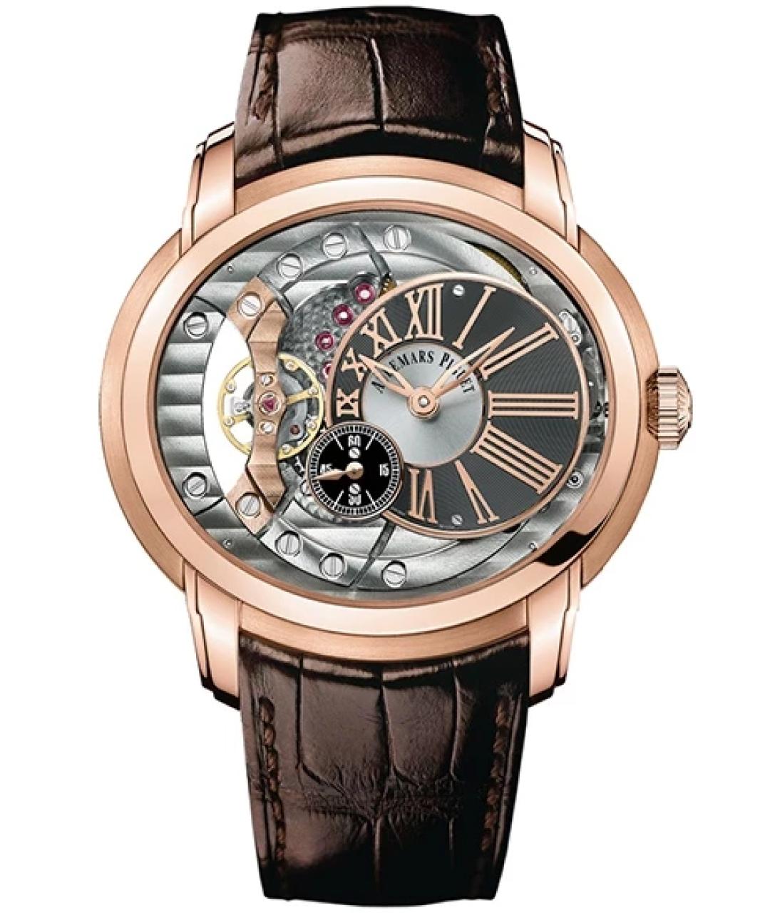 Audemars Piguet Коричневые часы из розового золота, фото 9