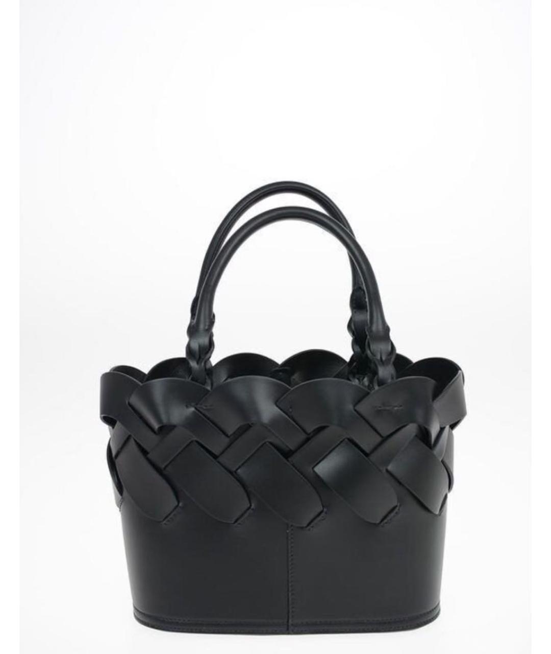 PRADA Черная кожаная сумка тоут, фото 3