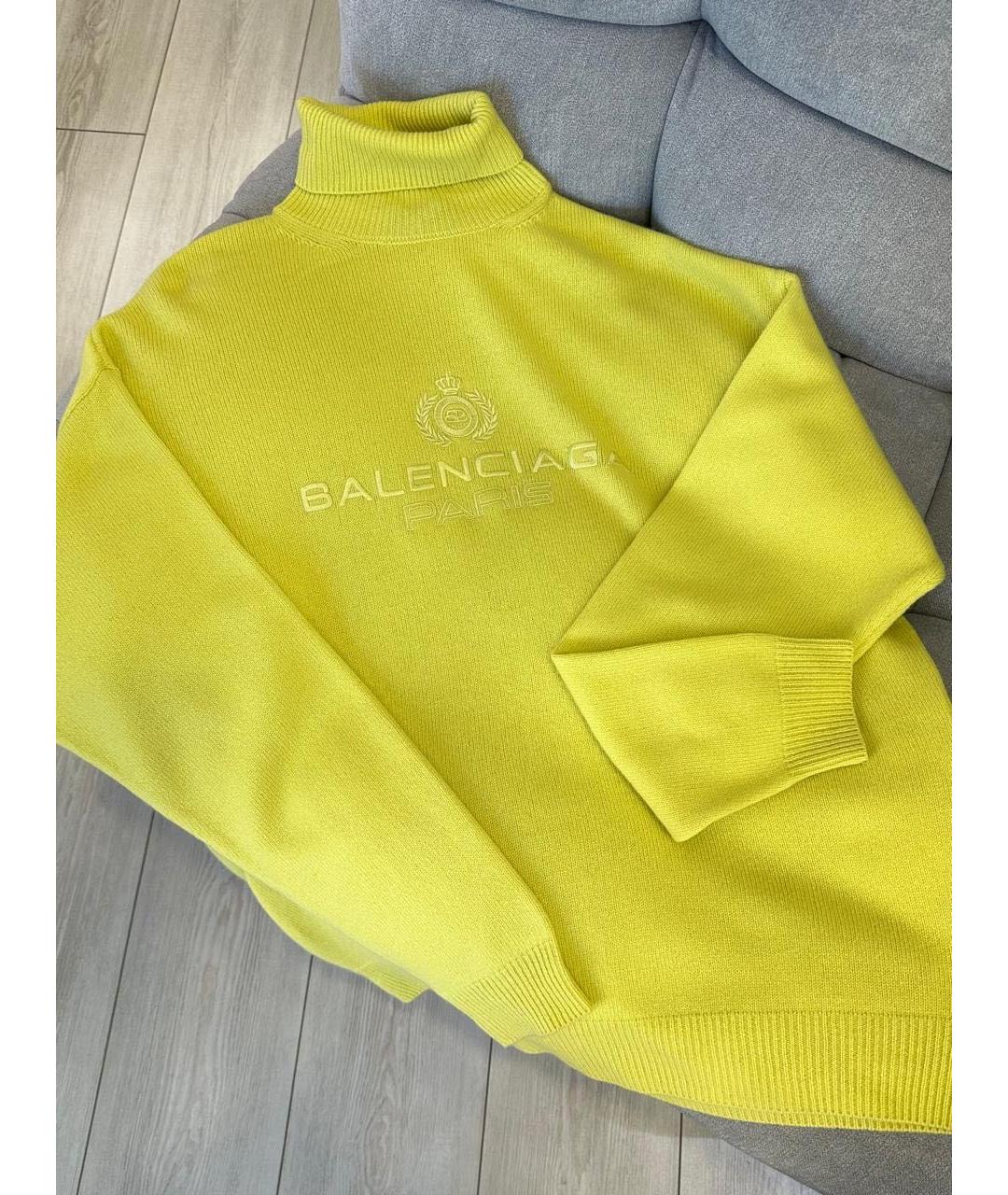 BALENCIAGA Желтый джемпер / свитер, фото 2