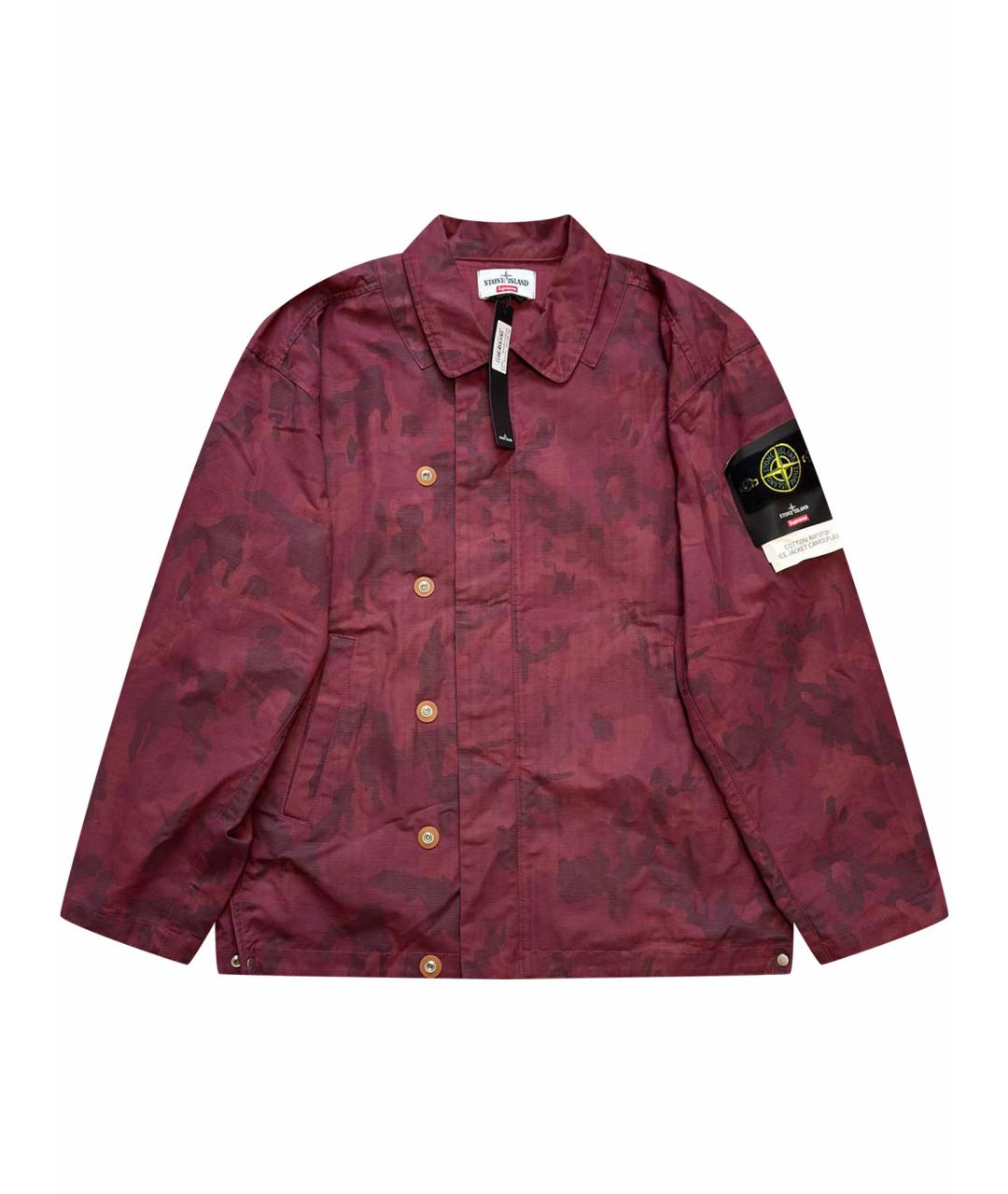 STONE ISLAND Бордовая куртка, фото 1
