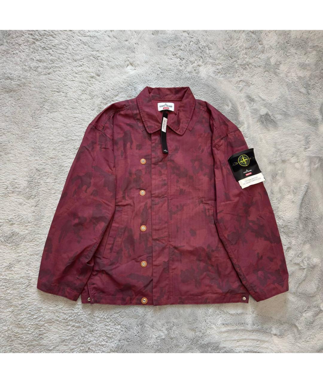 STONE ISLAND Бордовая куртка, фото 7