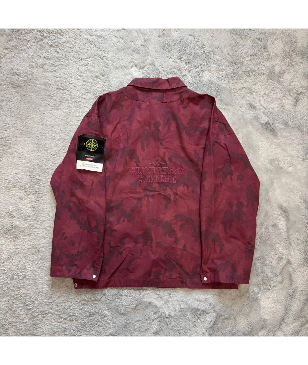 STONE ISLAND Бордовая куртка, фото 2